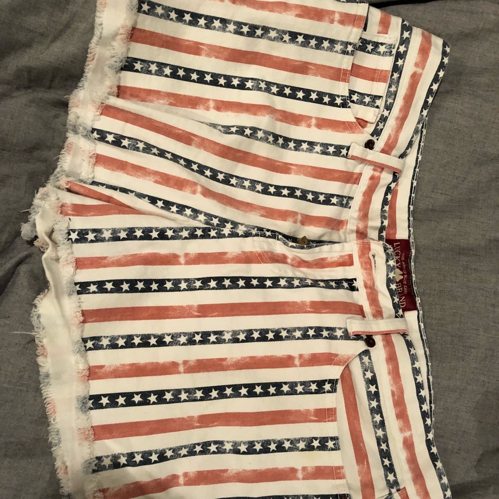 Lucky Brand American Flag Shorts